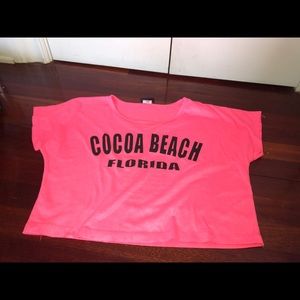 COCOA BEACH SIZE S/M CROP SHIRT